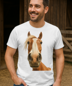 Футболка чоловіча з принтом “Кінь”