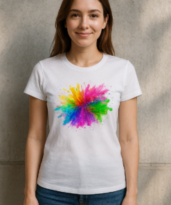 Футболка жіноча з принтом “Happy Holi”