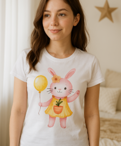 Футболка жіноча з принтом “Великодня зайка”