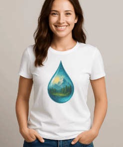Футболка жіноча «Крапля світу»