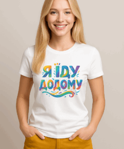 Футболка жіноча «Я їду додому»