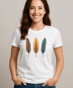 Футболка жіноча «пірʼя»